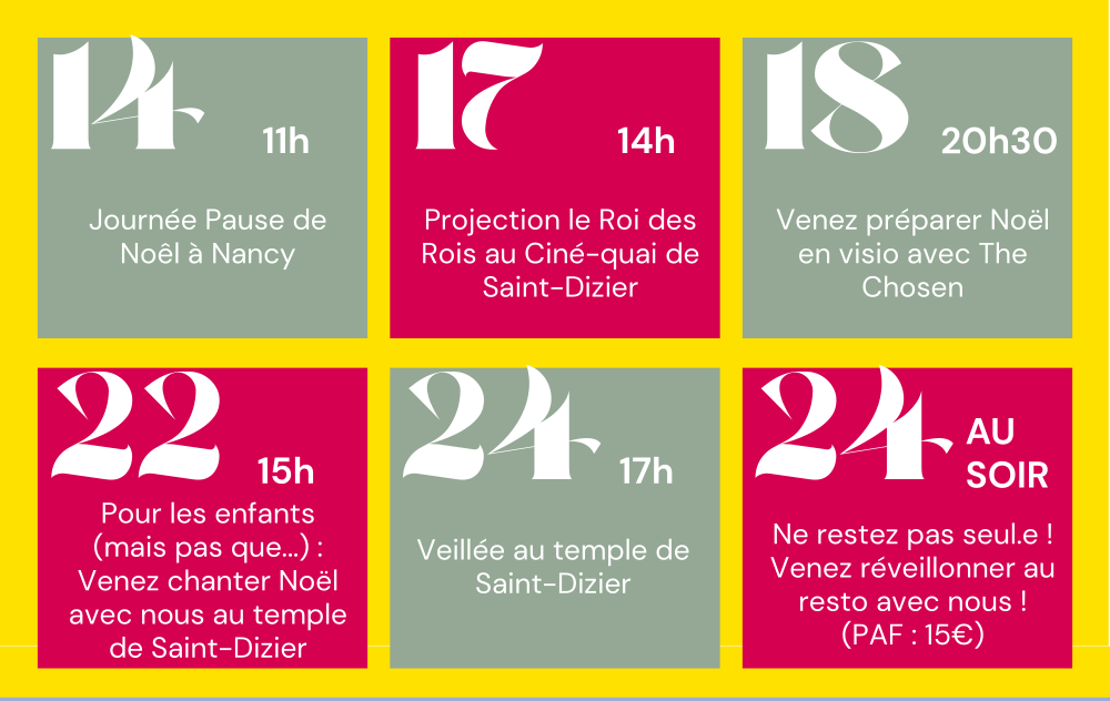 programme Noël 2025